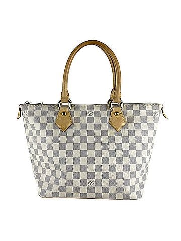 Louis Vuitton Louis Vuitton LOUIS VUITTON Damier Azur Saleya PM Handbag, Canvas, Ivory, Women's, N51186 z10044 (view 1)