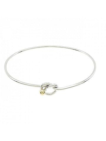 Tiffany & Co. Tiffany & Co. Flat Wire Hook Eye Heart Bangle (view 1)