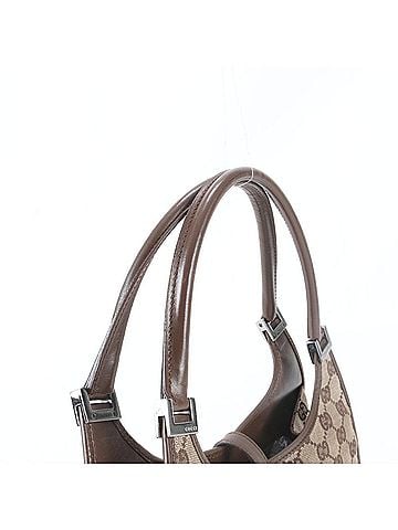 Gucci Gucci Jackie GG Canvas 01721 Leather Handbag Tote Bag Brown Women's (view 2)