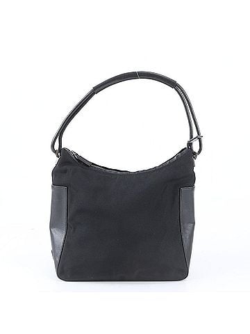 Gucci Gucci 001 3766 Leather Nylon Shoulder Bag Handbag Black Women's (view 1)