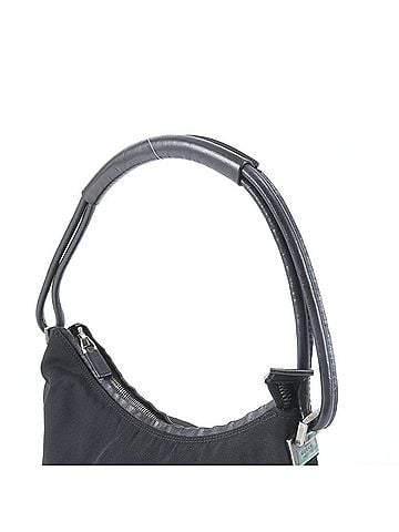 Gucci Gucci 001 3766 Leather Nylon Shoulder Bag Handbag Black Women's (view 2)