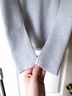Khaite Silver Pullover Sweater Size M - photo 9