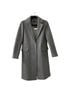 Topshop 49% Acrylic 46% Polyester 5% Wool 6% Viscose 1% Elastane 100% Polyester Gray Coat Size 6 - photo 1