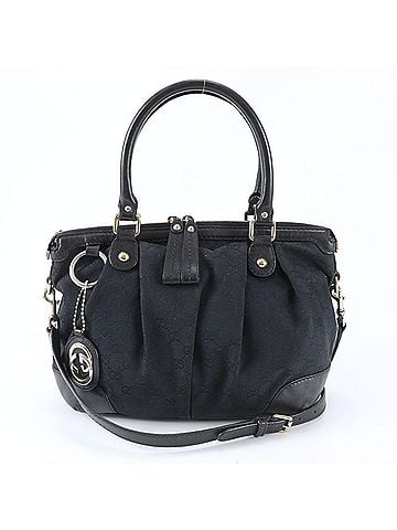 Gucci Gucci GG Canvas Sukey 247902 Leather 2-Way Shoulder Bag, Crossbody Tote Black, Women's (view 1)