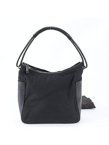 Gucci Gucci 001 3766 Leather Nylon One-Shoulder Bag, Shoulder Handbag, Black, Brand, Women's (view 1)