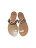 Zoe 100% Calf Leather White Sandals Size EU 41 - photo 1