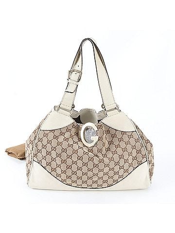 Gucci Gucci GG Canvas G Logo 223972 Leather Tote Bag Handbag Shoulder Women's (view 1)