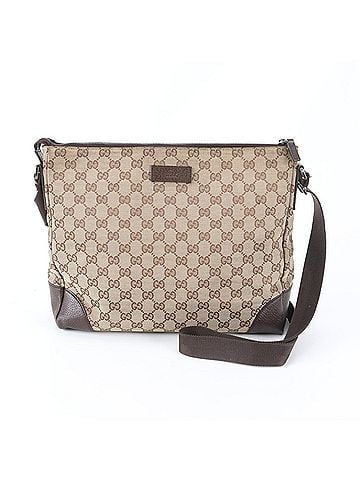 Gucci Gucci GG Canvas 110054 Leather Shoulder Bag, Crossbody Messenger Bag for Men (view 1)