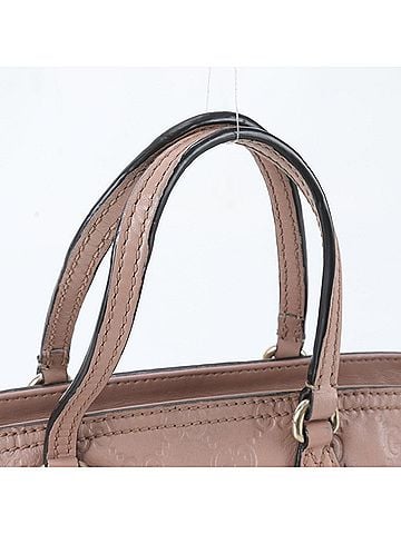 Gucci Gucci Guccissima Bree 353121 Leather 2-Way Shoulder Bag, Crossbody Handbag, Pink, Women's (view 2)