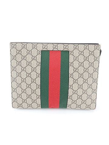 Gucci Gucci GG Supreme Sherry Line 475316 Leather Second Bag Clutch Handbag Pouch for Men (view 1)