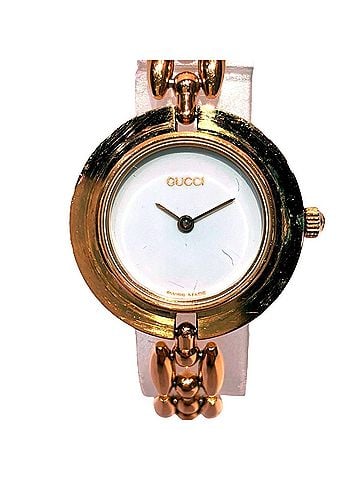 Gucci Gucci GUCCI Changeable Bezel Watch, Total Weight 25.6g, GP, Quartz, White Dial, 11 12.2 (view 1)
