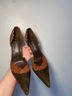 Colin Stuart Brown Green Heels Size 7 1/2 - photo 3
