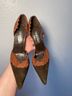Colin Stuart Brown Green Heels Size 7 1/2 - photo 4