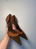 Colin Stuart Brown Green Heels Size 7 1/2 - photo 8