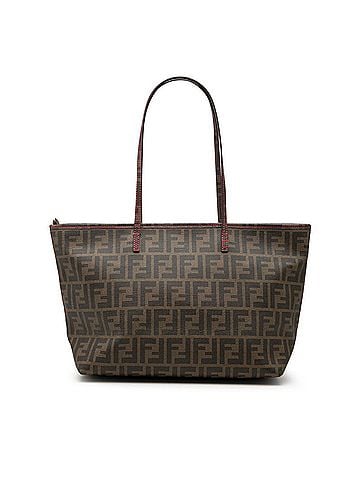 Fendi Fendi Zucca Tote Bag Shoulder 8BH198 Brown Pink Women's FENDI (view 1)