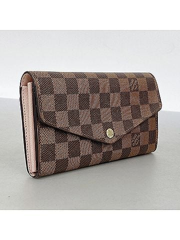 Louis Vuitton Louis Vuitton Damier Portefeuille Sarah Long Wallet N60114 Ebene Rose Ballerine Women's (view 2)