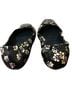 Tory Burch 100% Patent Leather Floral Black Pink Flats Size 5 1/2 - photo 6