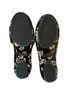 Tory Burch 100% Patent Leather Floral Black Pink Flats Size 5 1/2 - photo 2