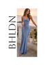 BHLDN 100% Polyester Solid Blue Cocktail Dress Size 4 - photo 9