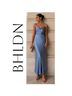 BHLDN 100% Polyester Solid Blue Cocktail Dress Size 4 - photo 8