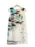 Cop. Copine Print White Black Casual Dress Size 12 - photo 2