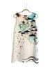 Cop. Copine Print White Black Casual Dress Size 12 - photo 1