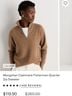 Quince 100% Cashmere Solid Stripes Tan Pullover Sweater Size S - photo 4