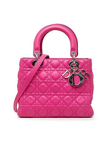 Dior Medium Lambskin Cannage Lady Dior (view 1)