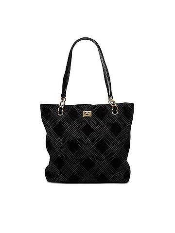 Chanel CC Stitched Suede Tote (view 1)