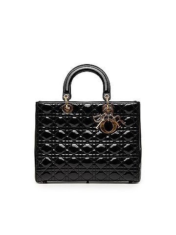 Dior Large Patent Cannage Lady Dior (view 1)