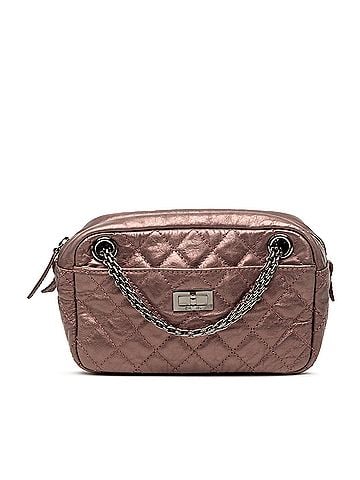 Chanel Small Metallic Quilted Aged Calfskin Reissue Camera Bag (view 1)