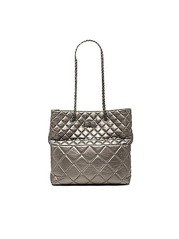 Chanel Quilted Metallic Aged Calfskin Reissue 2.55 Tote (view 1)