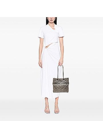 Chanel Quilted Metallic Aged Calfskin Reissue 2.55 Tote (view 2)