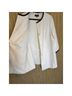 Talbots 92% Cotton 7% Polyester 1% Spandex 100% Polyester Solid White Black Jacket Size 18 (petite) - photo 6