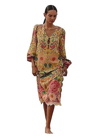 FARM Rio Long Sleeve Midi Dress Casual Dress (view 1)