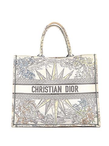 Christian Dior Book Tote Embroidered Canvas Large (view 1)