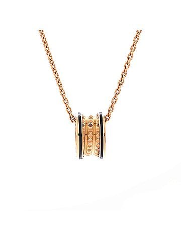 Bvlgari B.Zero 1 Rock Round Pendant Necklace 18K Rose Gold with Ceramic Small (view 1)