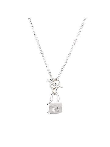 Hermès Amulettes Constance Pendant NM Necklace Sterling Silver (view 1)