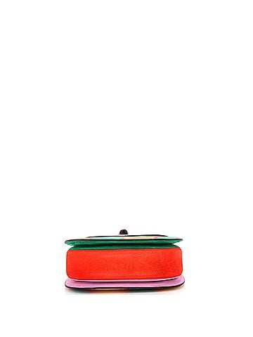 Gucci Bamboo 1947 Top Handle Bag Limited Edition Geometric Leather and Suede Medium (view 2)