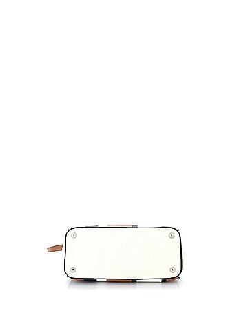 Prada Double Zip Lux Tote Striped Saffiano Leather Small (view 2)