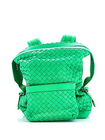 Bottega Veneta Front Pocket Backpack Intrecciato Nappa Large (view 1)