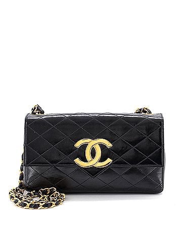 Chanel Vintage CC Chain Flap Bag Quilted Lambskin Small (view 1)