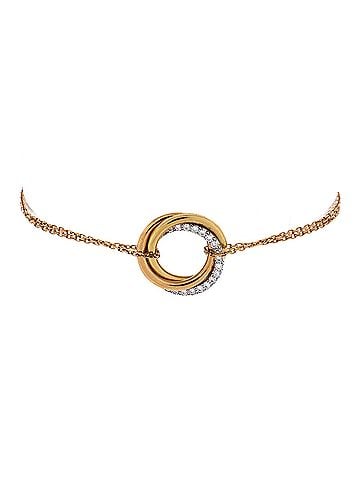 Cartier Trinity Chain Bracelet 18K Tricolor Gold and Diamonds (view 1)