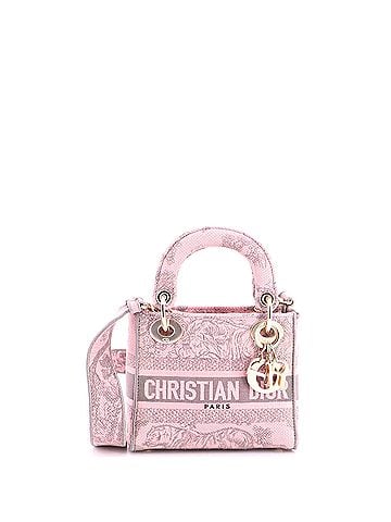 Christian Dior Lady D-Lite Bag Embroidered Canvas Mini (view 1)