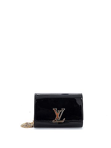 Louis Vuitton Chain Louise Clutch Patent PM (view 1)
