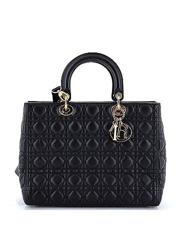 Christian Dior Lady Dior Bag Cannage Quilt Lambskin Large (view 1)