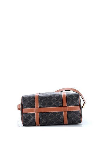 Céline Boston Bag Triomphe Coated Canvas Medium (view 2)