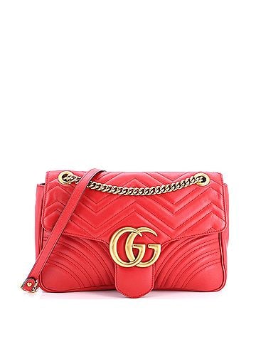 Gucci GG Marmont Flap Bag Matelasse Leather Medium (view 1)