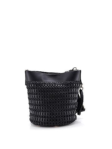 Salvatore Ferragamo The Studio Bucket Bag Woven Leather (view 2)