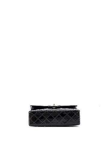 Chanel Vintage Classic Double Flap Bag Quilted Patent Small (view 2)